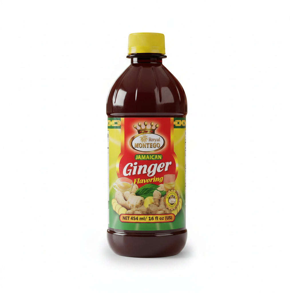Royal Montego Jamaican Ginger Flavoring 16 oz bottle