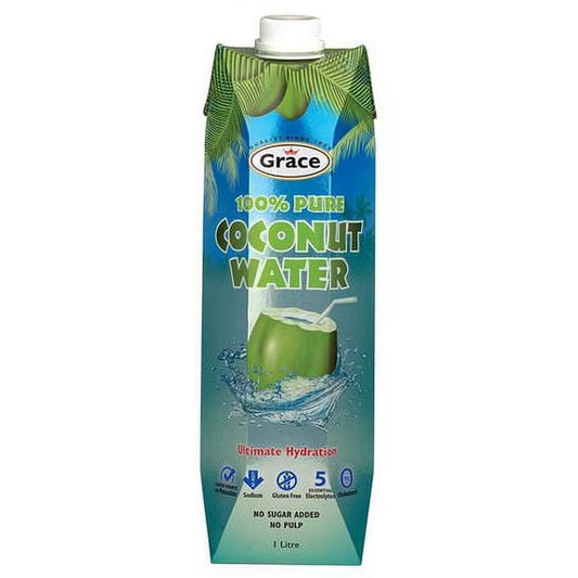 Grace 100% Pure Coconut Water 1 L carton