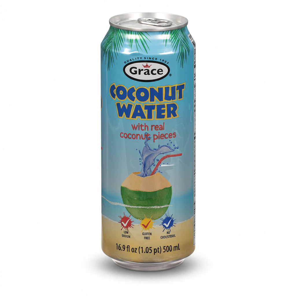 Grace Coconut Water with Real Coconut Pieces 500 mL can