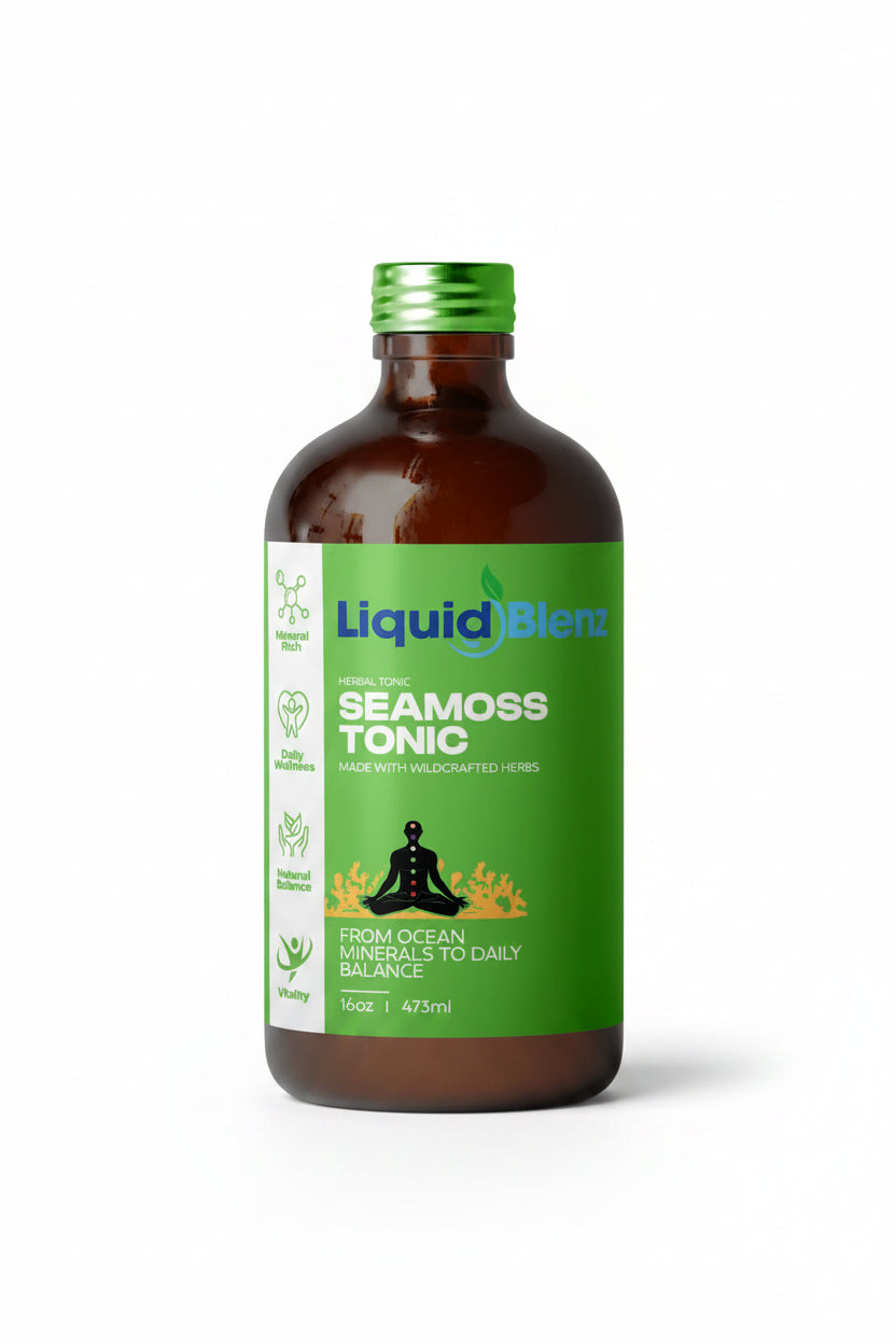 Liquid Blenz Seamoss Tonic Herbal Botanical Tonic 16 oz bottle