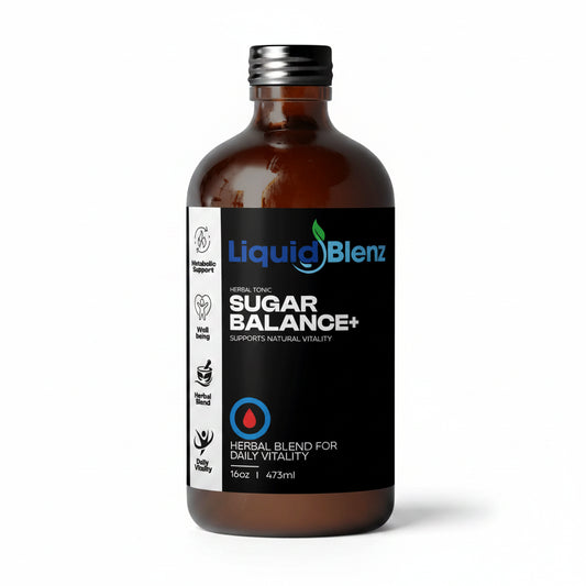 Liquid Blenz Sugar Balance+ Herbal Botanical Tonic 16 oz bottle
