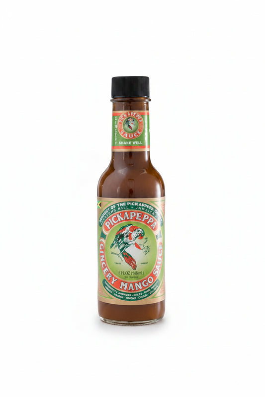 Pickapeppa Gingery Mango Sauce 5 oz bottle