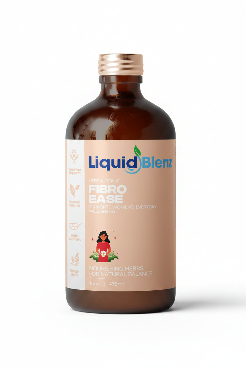 Liquid Blenz FibroEase Herbal Botanical Tonic 16 oz bottle